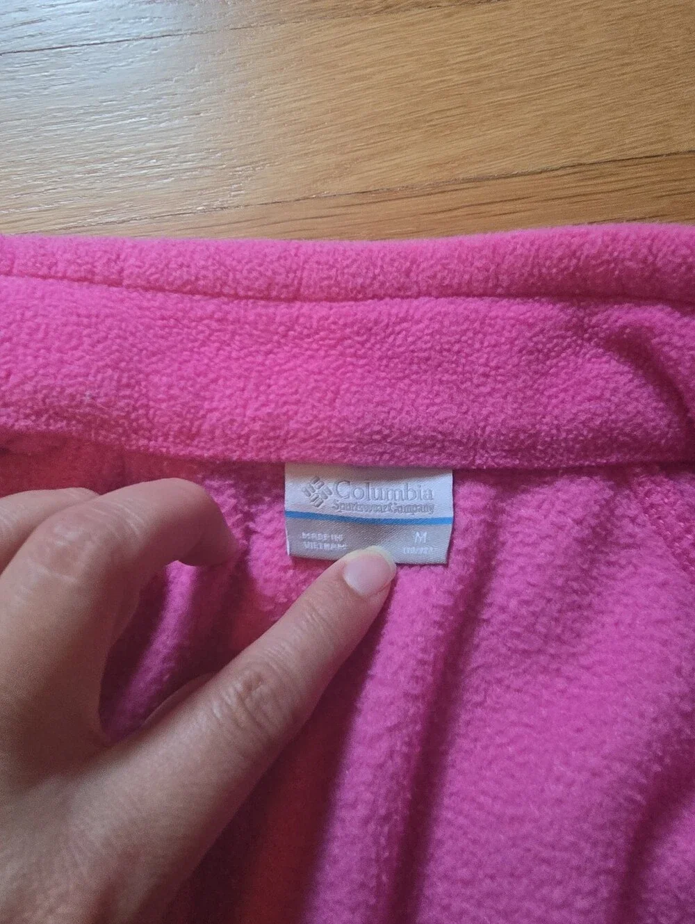 Columbia Pink Fleece Jacket Sz M